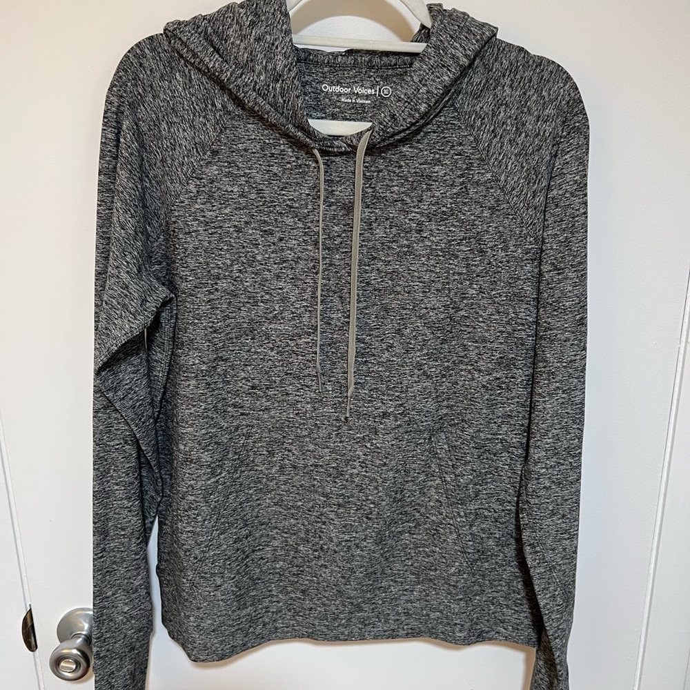 Outdoor Voices Charcoal CloudKnit Hoodie- fantastic condition, near new!